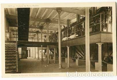 Interior de la fábrica de harina de la Colonia de Santa Eulalia
